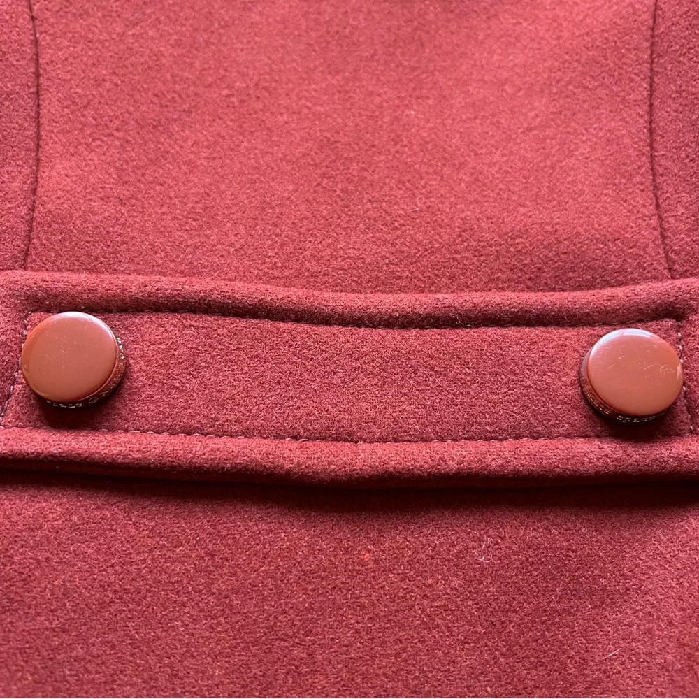 Kate Spade New York Wool Blend Coat Women’s XS Rust / Burnt Orange